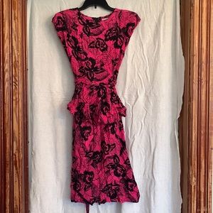 Vintage pink peplum  dress